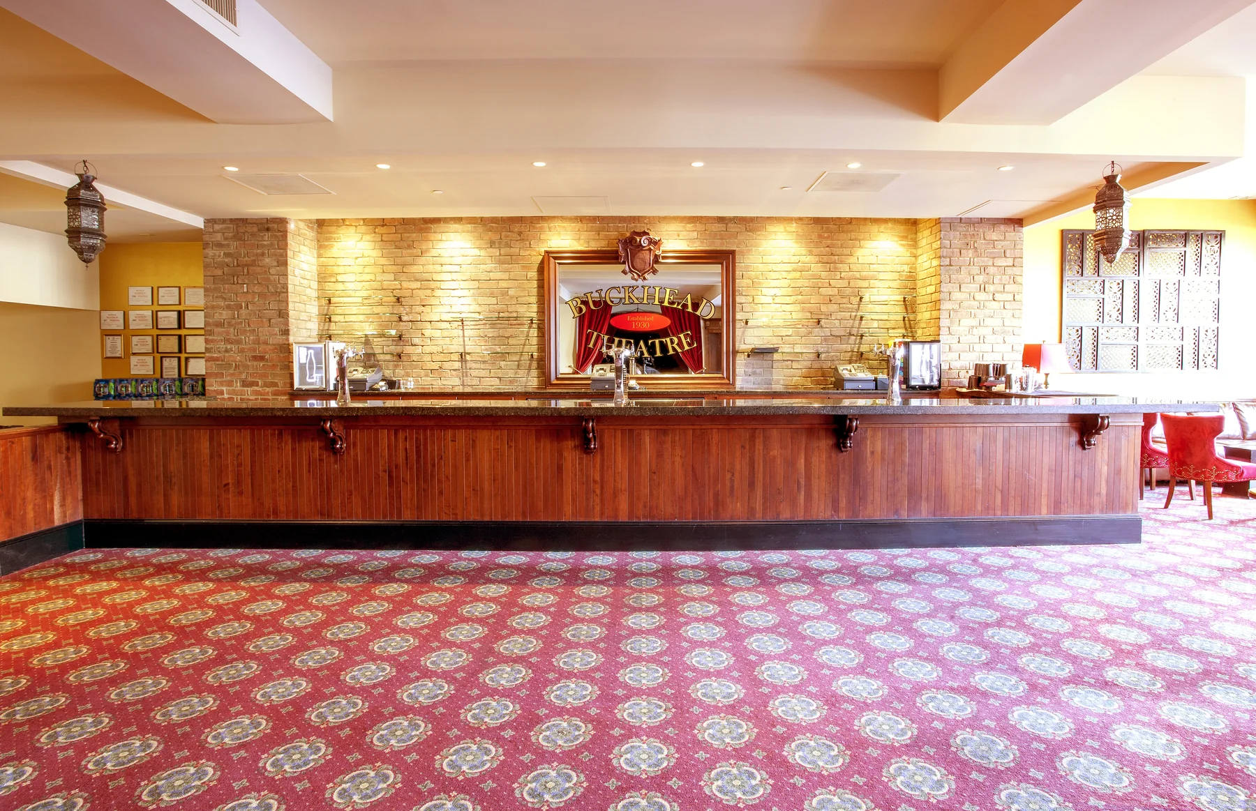 Buckhead Theatre lobby and event bar