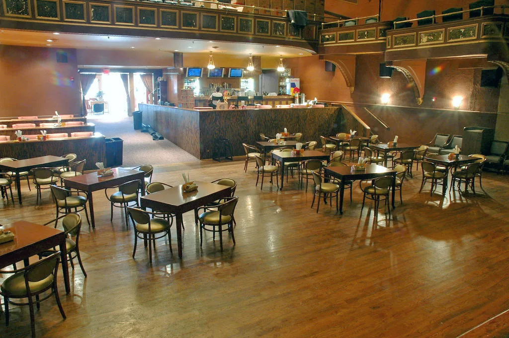 Dining and event space inside the restored Cox Capitol Theatre