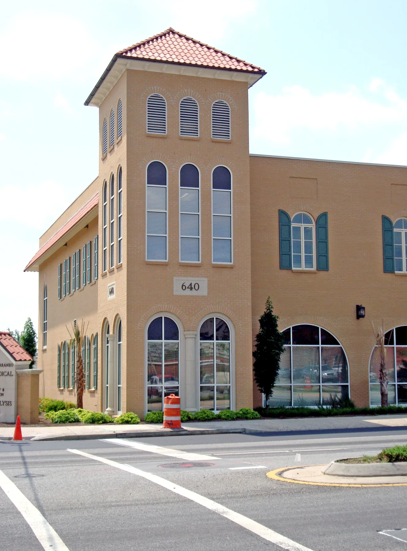Two-story Dialysis Center with brick and stucco exterior