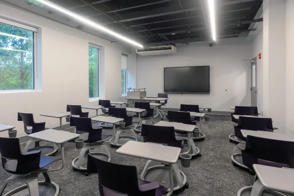 Renovated 100-seat nursing classroom at the Dublin Center