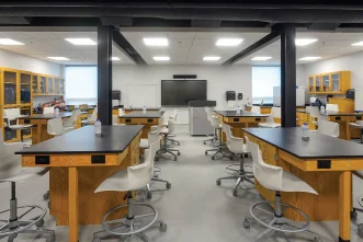 New science teaching lab supporting the nursing program