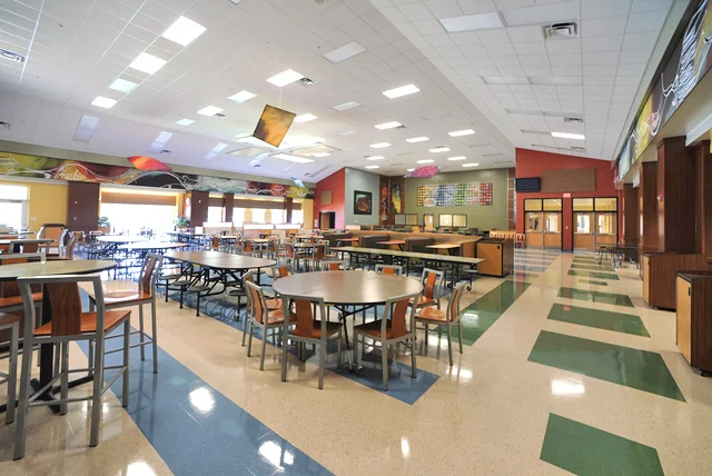 Student dining commons at Howard High School