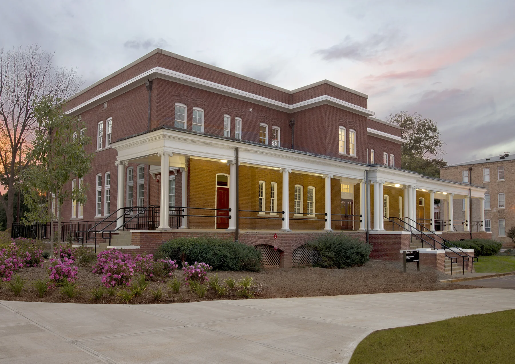 Restored exterior of Rhodes Hall at the University of Georgia