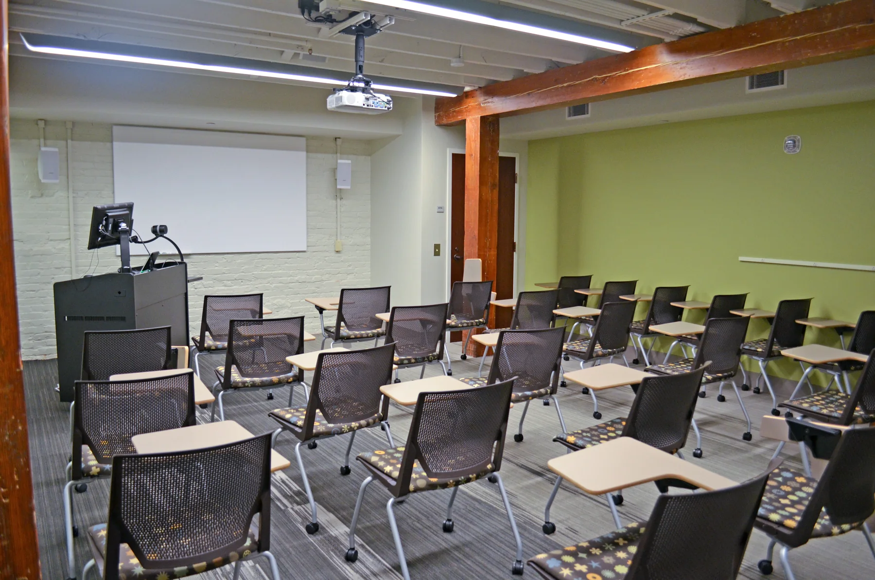 Training classroom inside renovated Rhodes Hall